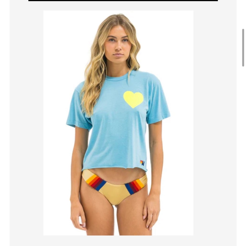 Aviator Nation Heart Boyfriend Tee